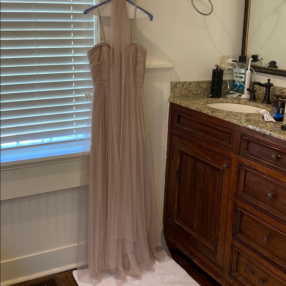 Light purple Waters “w too” bridesmaid dress